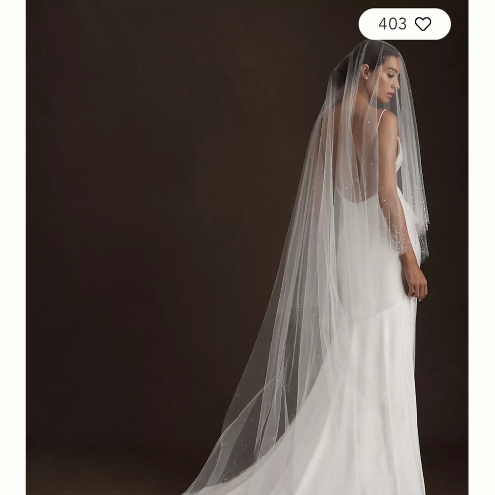 Anthropologie Blossoms Sparkle Veil